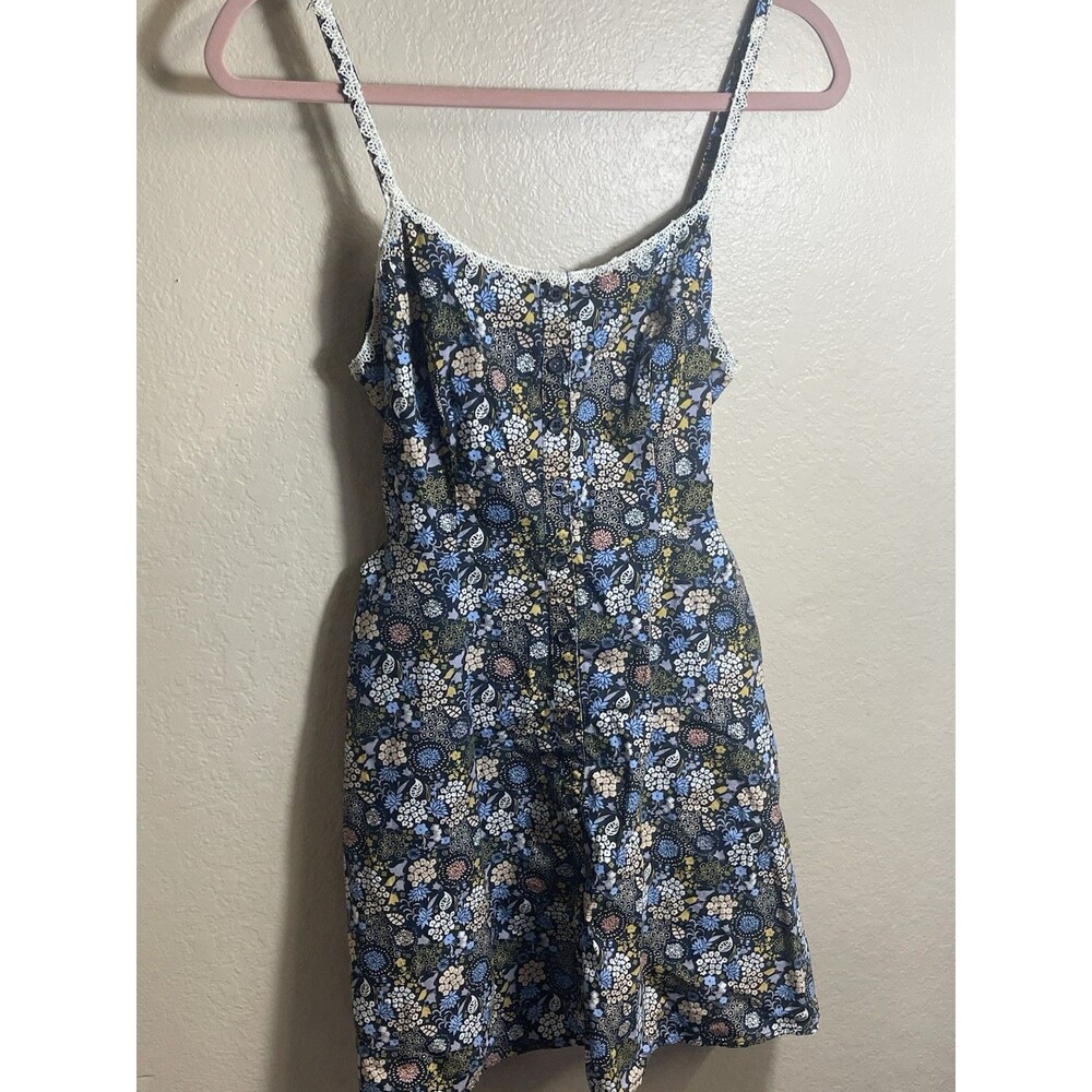 XXI Brand, Size Medium, Cotton, Mini Dress Floral Pockets Back tie